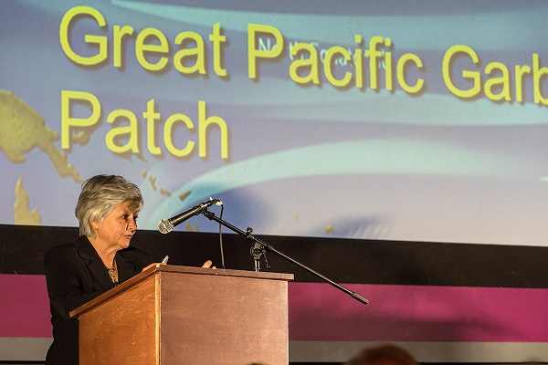 Karen speaking at the Maritime Museum